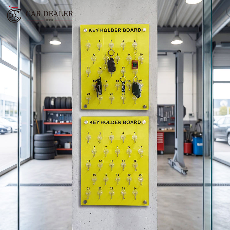 25 Hook PC Key Holder Board for Dealerships & Facilities