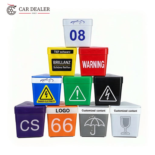 Customisable numbered car topper sign for vehicle workflow management