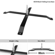 80cm Black Folding Cross Base