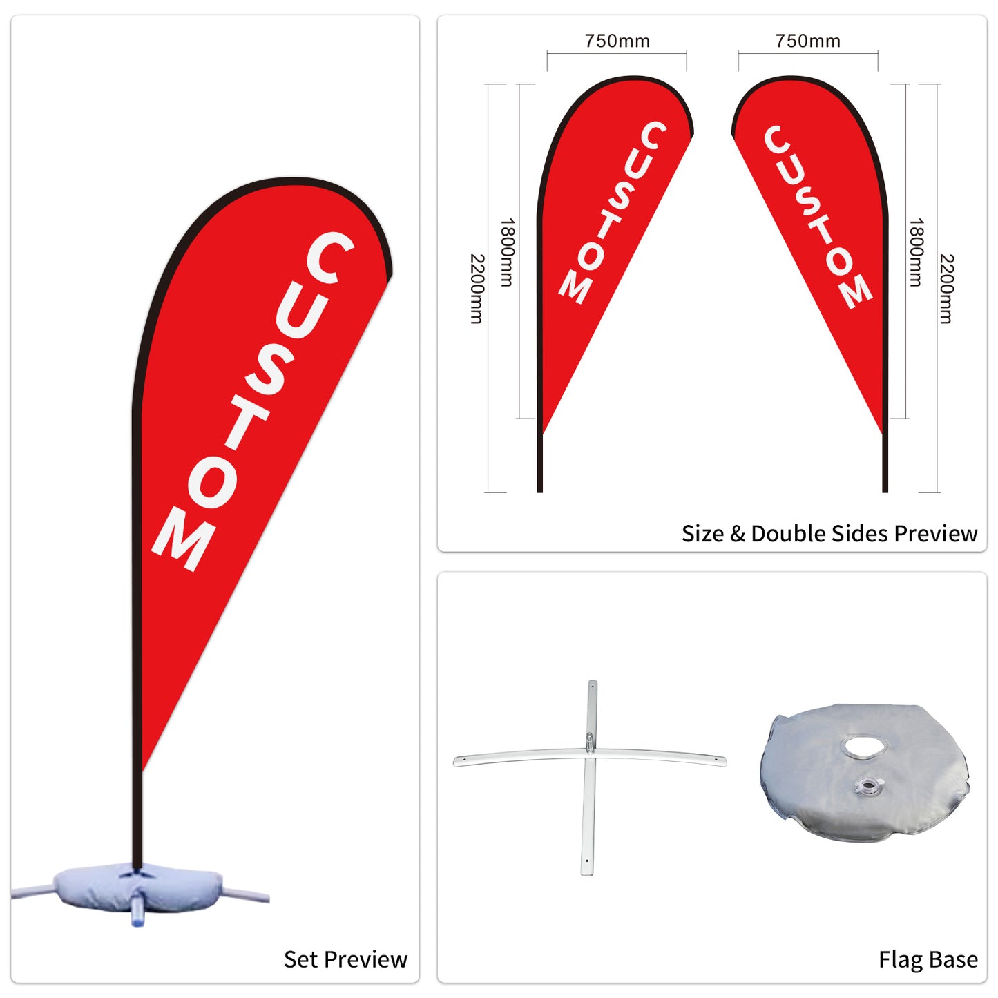 Used Car Dealership Tear Drop Flags