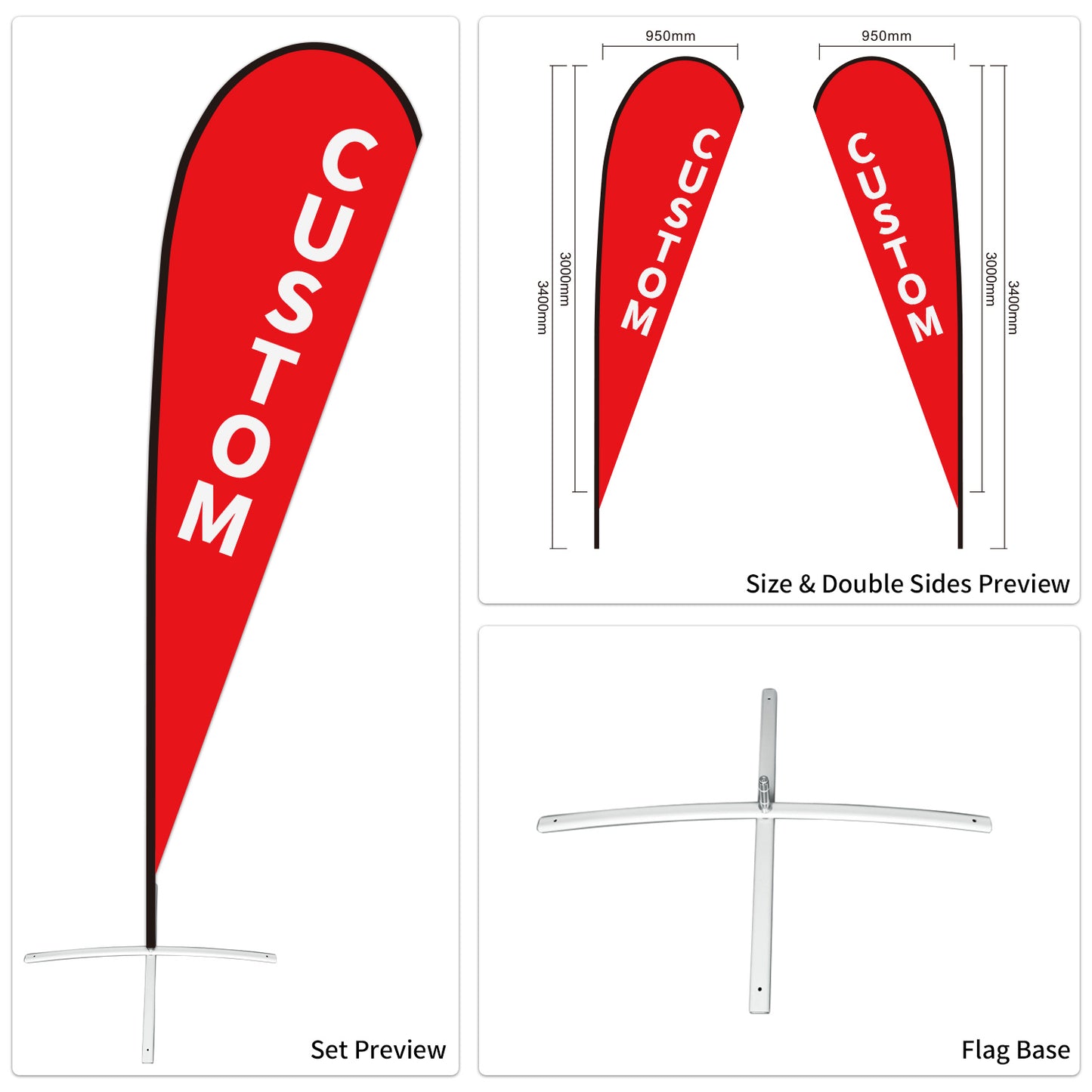 Used Car Dealership Tear Drop Flags