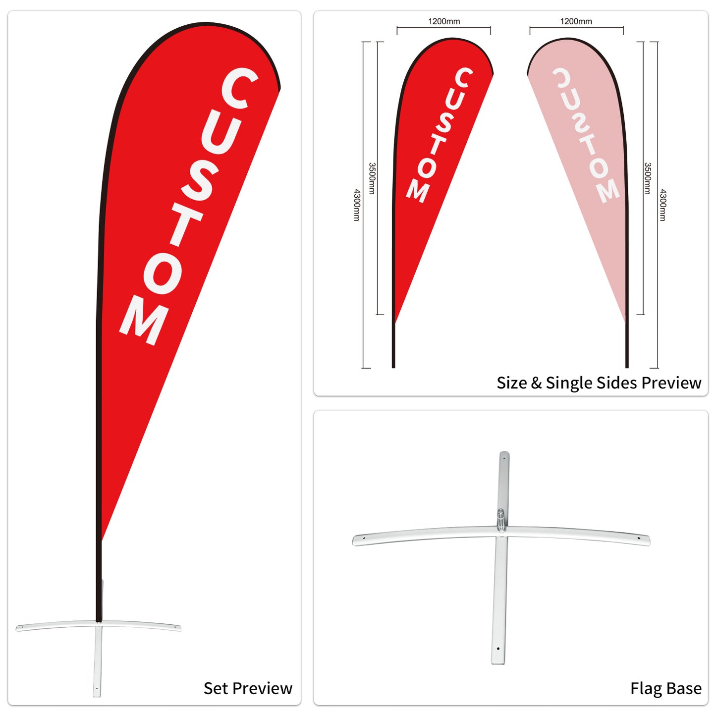 Used Car Dealership Tear Drop Flags