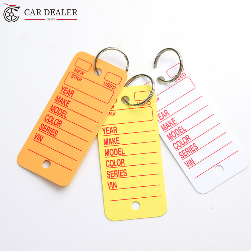 PVC auto service car dealer key tags for Australian dealerships and workshops