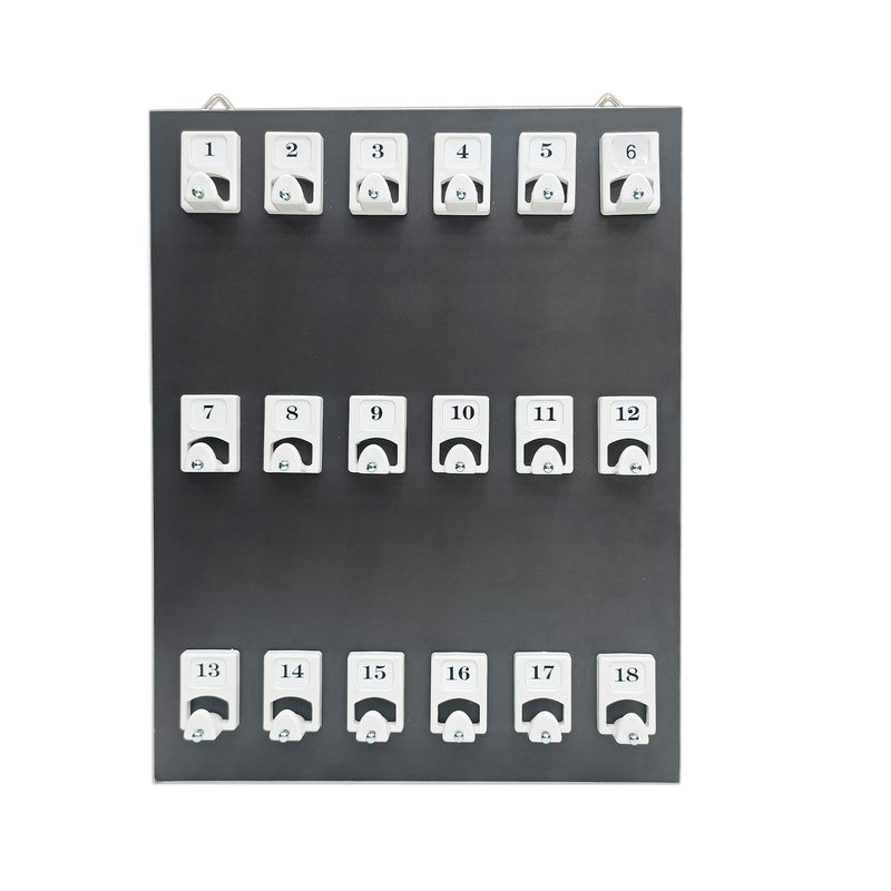 18 Hook Wall Mounted Key Rack Board