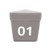 Car Top Number Hat Grey 01