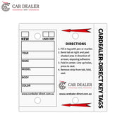 Disposable Car Key Tags