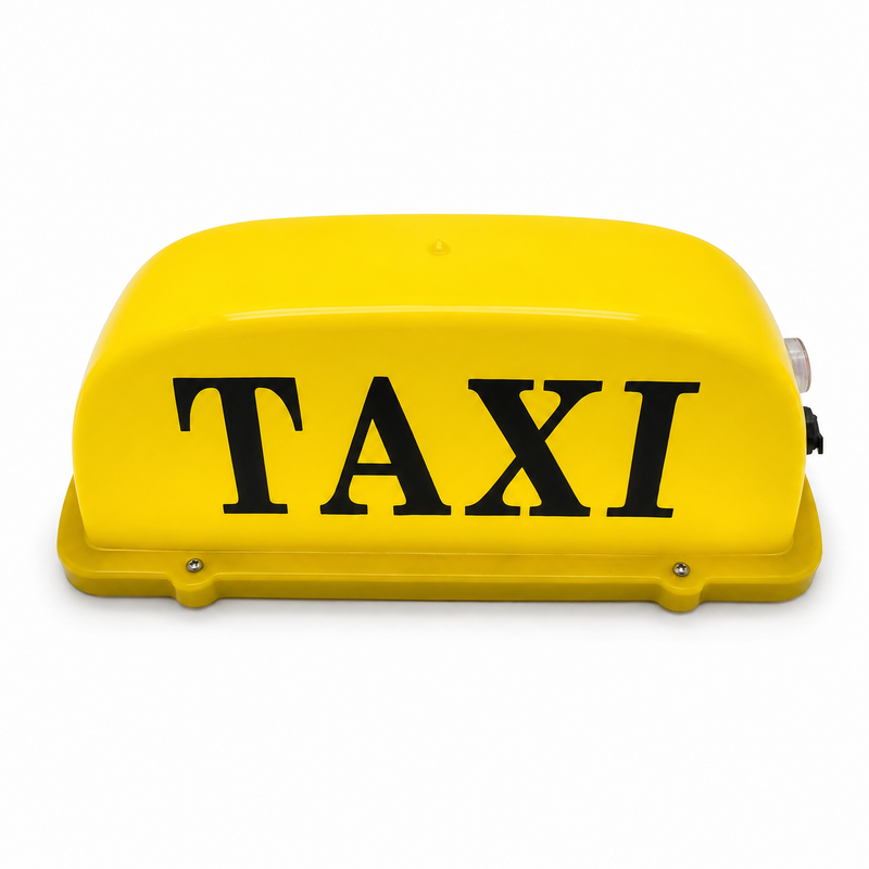 USB Rechargeable Magnetic Taxi Roof Sign – Yellow or White