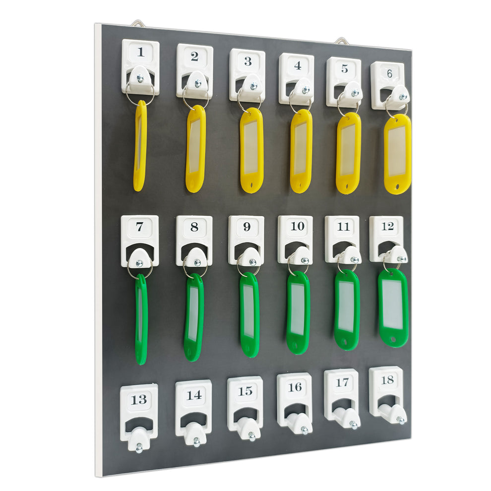 18 Hooks Key Rack Key Hanging Board For Wall – Australia Cardealer-Direct