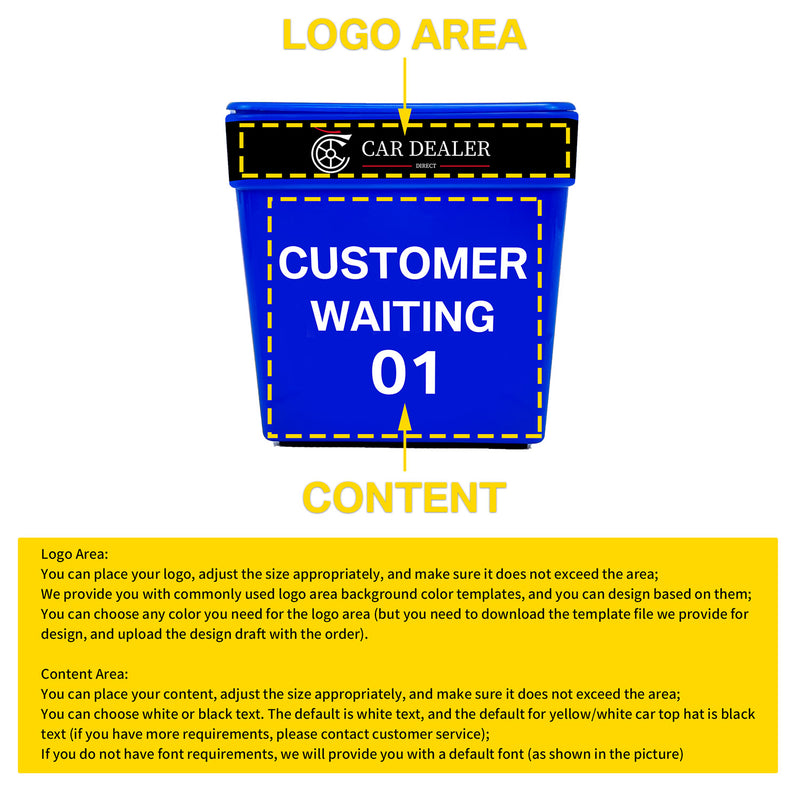 PP Magnetic Roof Toppers For Service Department