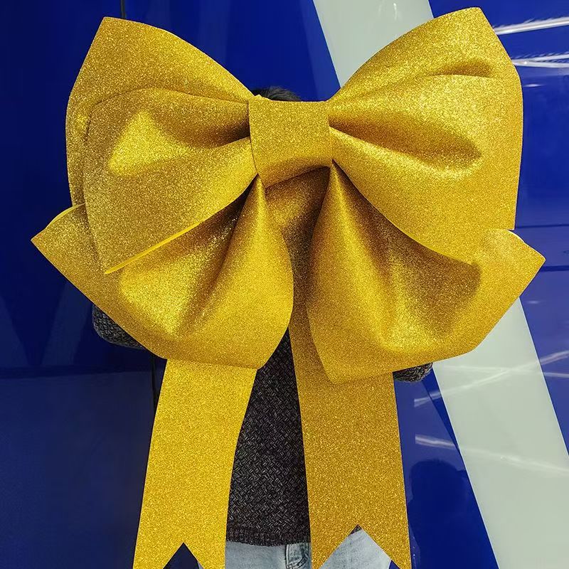 Gold anti-scratch magnetic EVA car delivery bow for vehicle handovers
