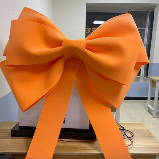 Orange anti-scratch magnetic EVA car delivery bow for dealership handovers