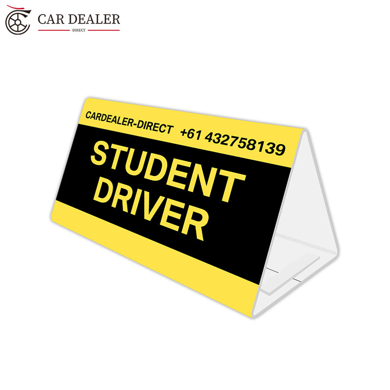 Large Driving Instructor Learners Magnetic Student Driver Car Roof Sig ...