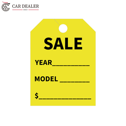 Mirror Hang Tags For Automotive Dealerships