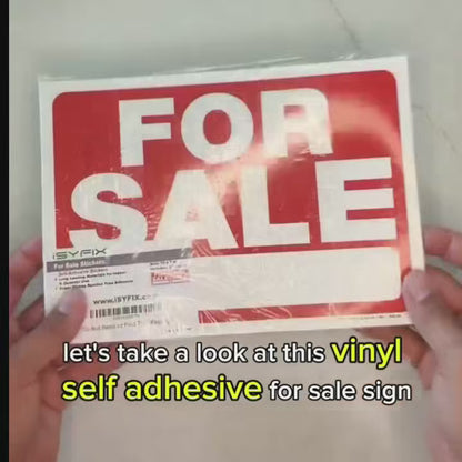 Sale Sign for Car – 50/100PCS 10x7 Inch/25.4x17.8cm Premium Vinyl Decals – Weatherproof Self-Adhesive Stickers