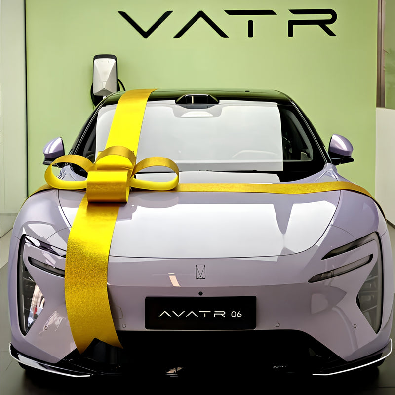 Gold Car Delivery Bow Ribbons for Showrooms