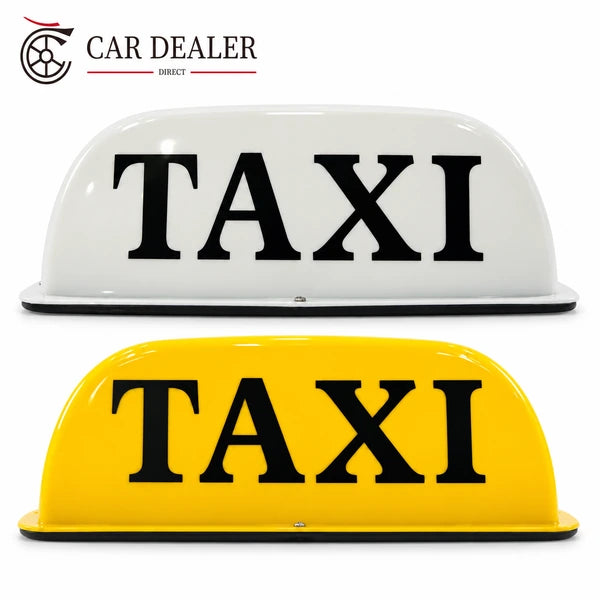 Compact 12V LED Magnetic Taxi Roof Signs – 5 Pack
